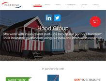 Tablet Screenshot of hoodgroup.co.uk